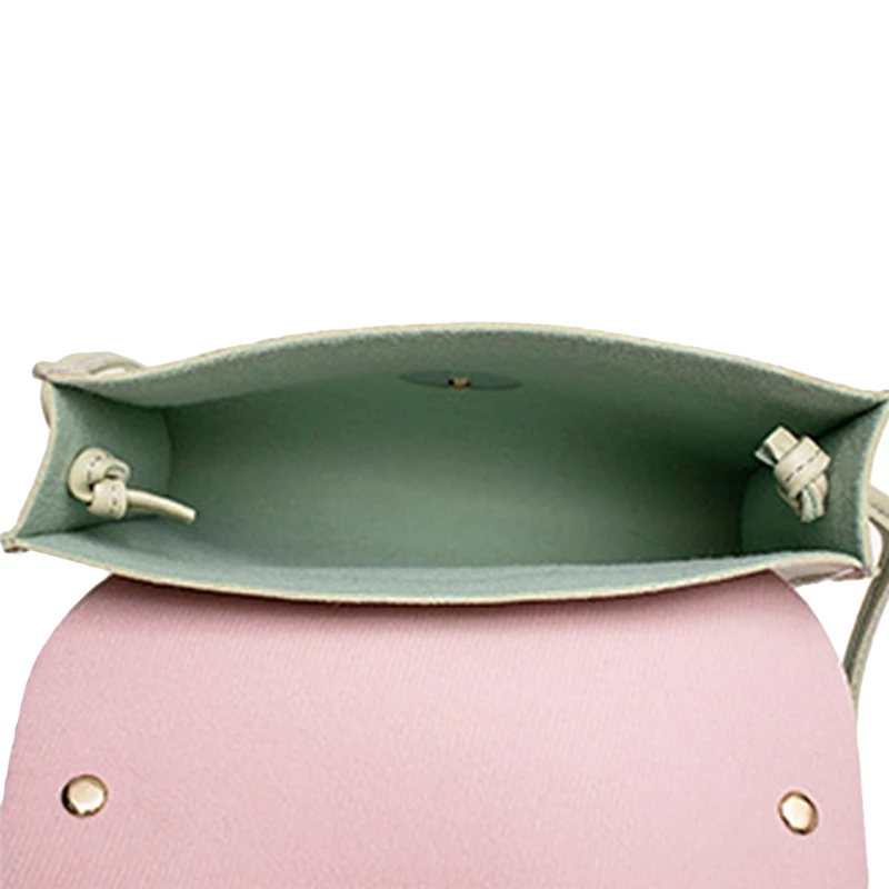 

Simple Small Fresh Style Contrast Color Hasp Wild Flap Ladies Shoulder Messenger Bag Mobile Phone Change Storage Handbag