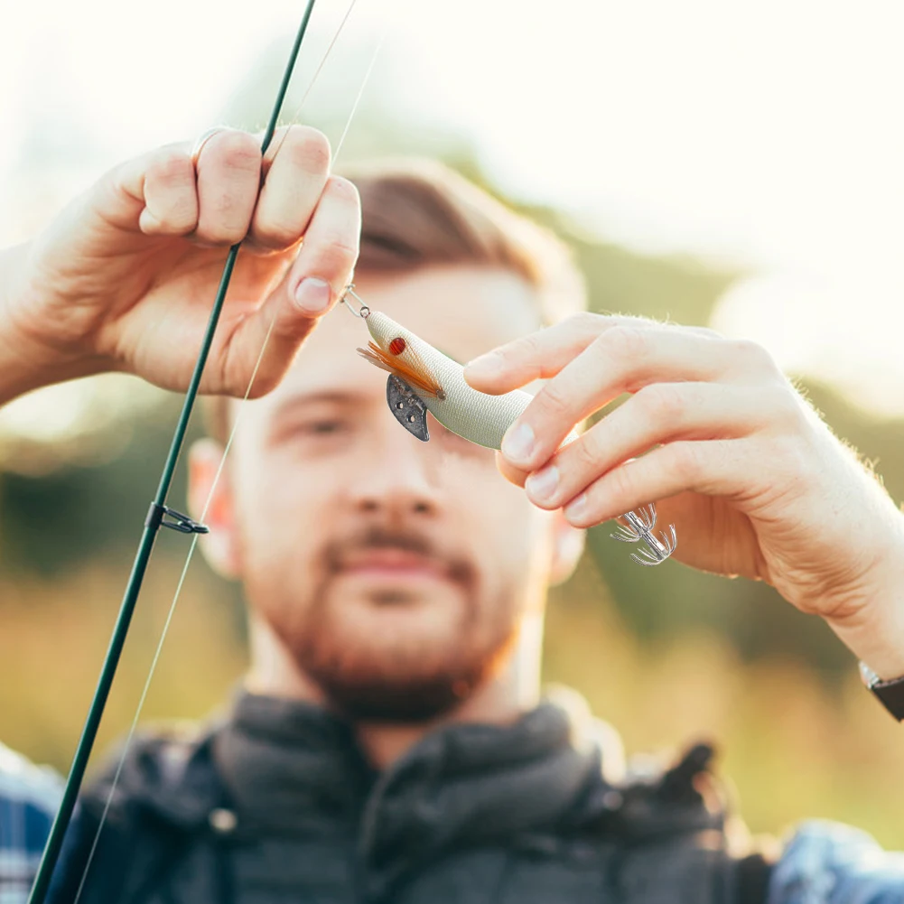 Светящаяся рыболовная приманка в форме креветки крючок для ловли кальмара