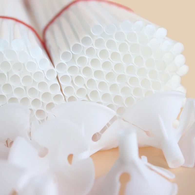 20pcs 30cm Latex Balloon Stick with Cup Balloons Holder Sticks White PVC Rods Baloon Party Supplies Decoration Accessories | Дом и сад