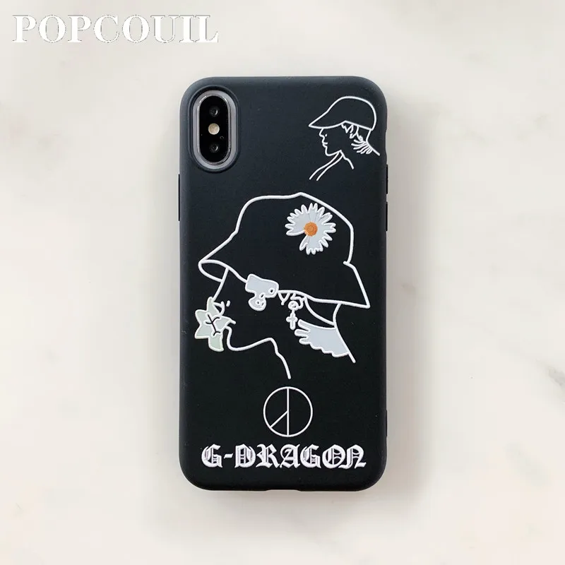 Чехол для телефона Frosted Relief Tpu Soft Shell для IPhone 6 6SP 7 8 Plus X 11 Pro XS MAX XR бренда CuteTide с узором маргариток.