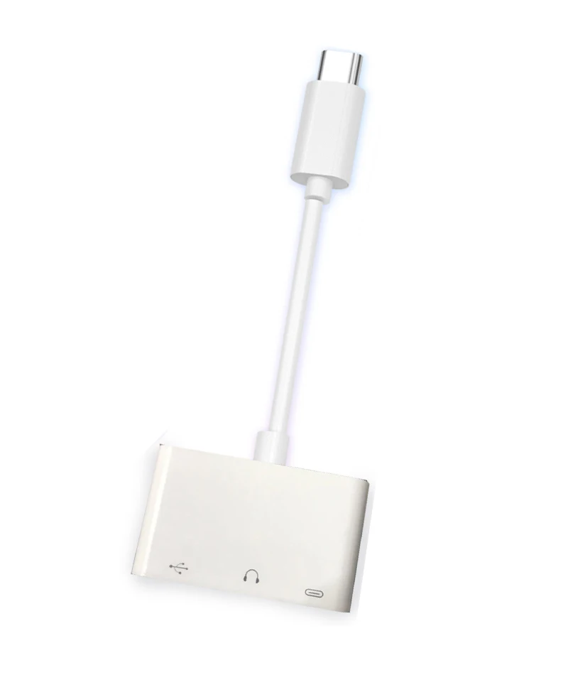 USB 2 0 OTG Аудио зарядный адаптер Тип C до 3 5 мм гарнитура для наушников диск мышь