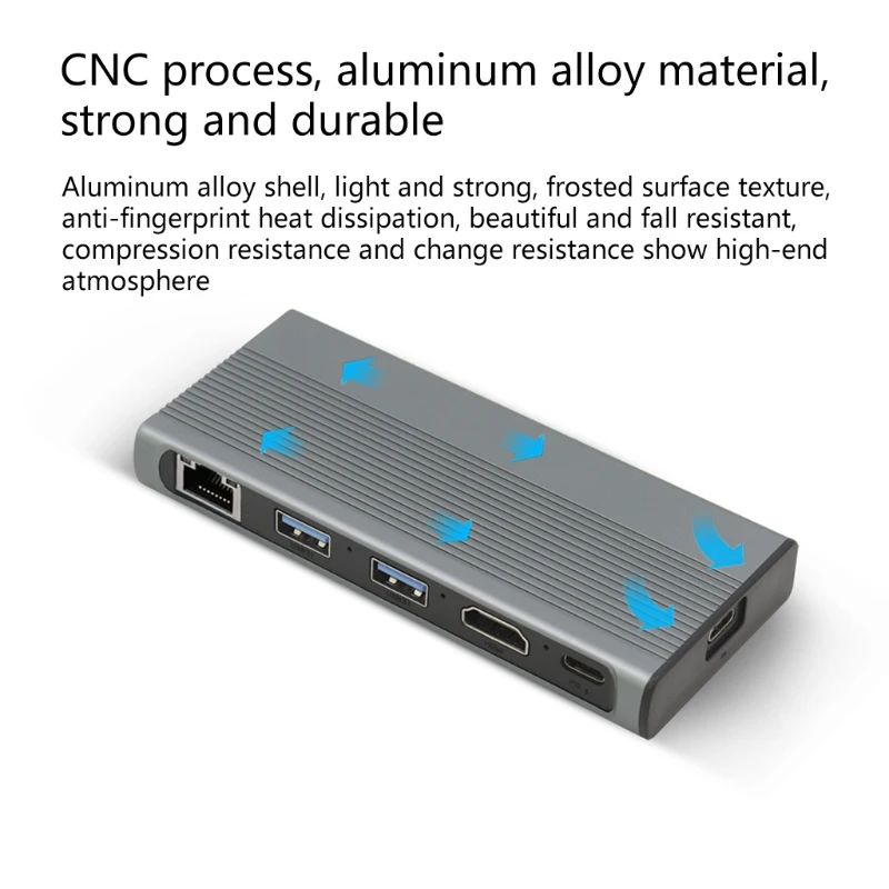 

USB-C hub with M.2 Hard Drive Box for macBook Pro Type-C SSD Chassis