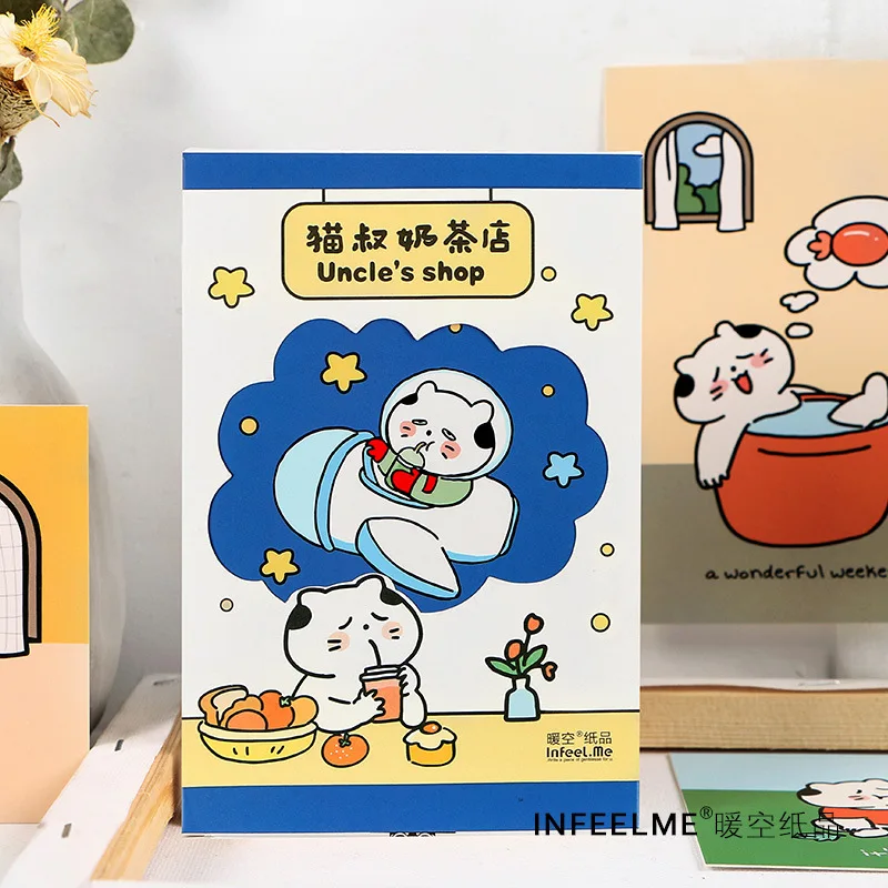 

30 Sheets Creative Uncle's Shop Postcard DIY Cartoon Cats Greeting Cards Message Card Gift Stationery