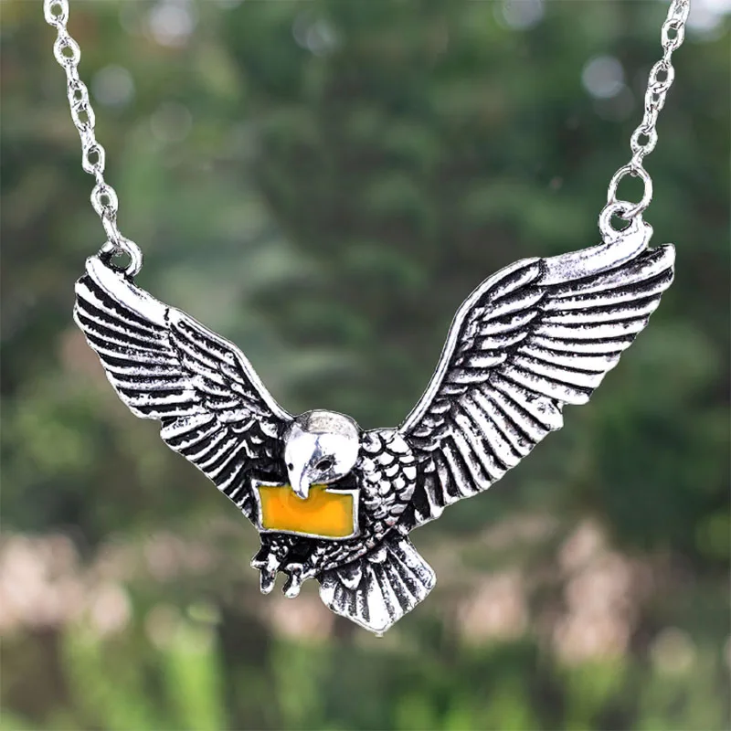 

Новинка 2021, ожерелье из фильма «Волшебная школа», «Заснеженная Сова», «голубь», «птичьи крылья», Винтажные Украшения Ожерелье мира