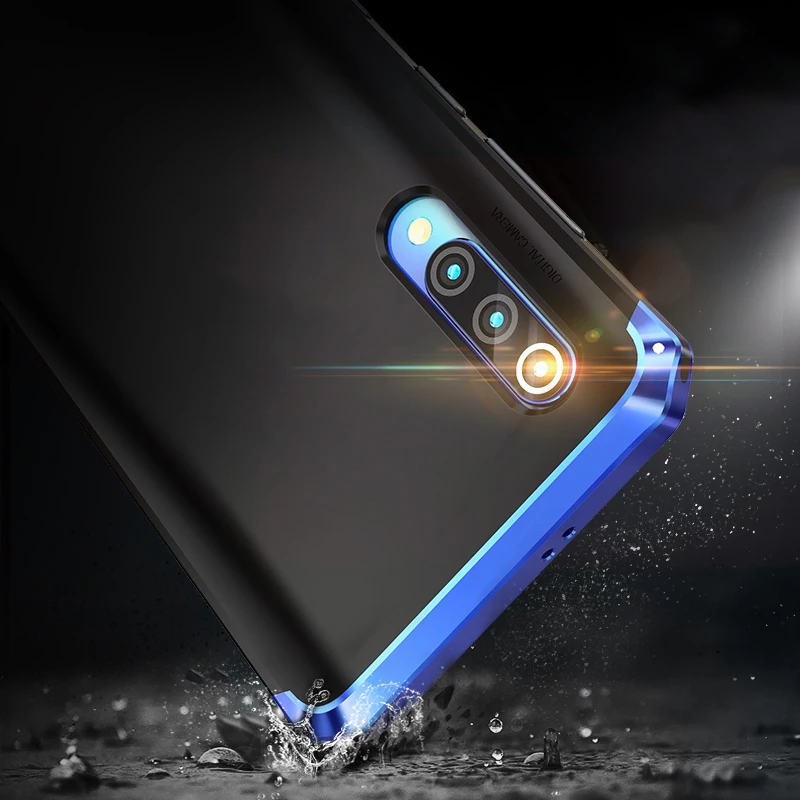 Противоударный армированный чехол для Xiaomi Mi10 Pro телефона жесткий металлический