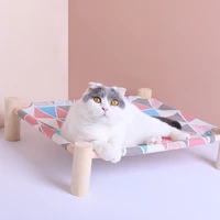 pet cats dogs heightened house breathable summer hammock rest cats and dogs rabbit dens removable durable pet supplies sofa bed