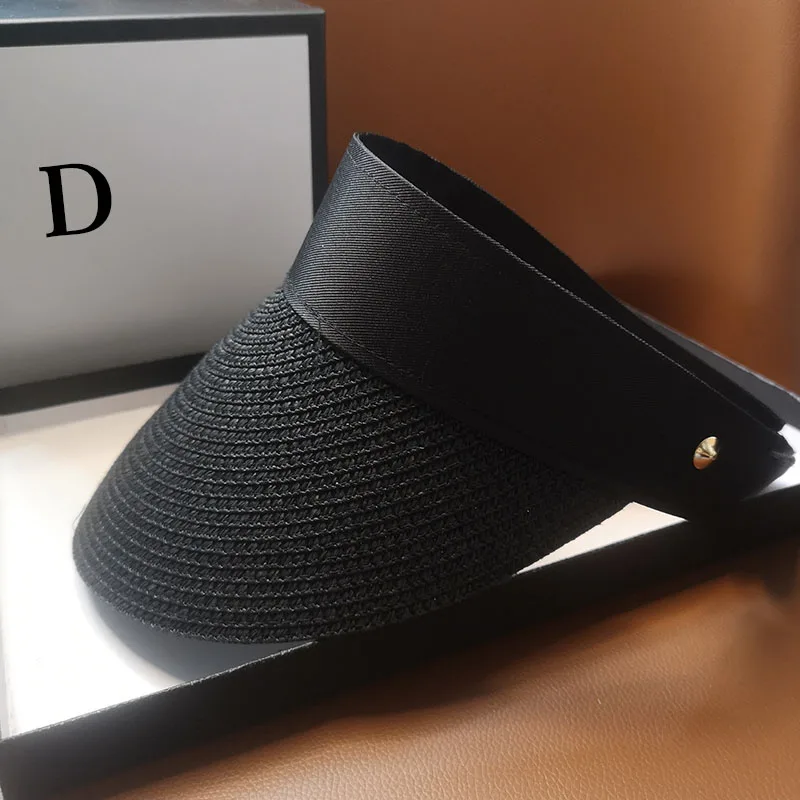 

HT258 Sun Hats Women Wide Large Brim Floppy Summer Beach Sun Hat Straw Hat Velcro Cap Summer Truck For Women Cap Female