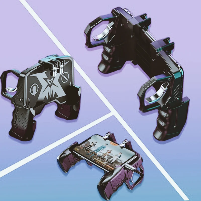 

K21 Metal Key Button Controller Joystick for Pubg Handle Mobile Trigger Gamepad for IPhone Android Phone Free Fire Shooting Game