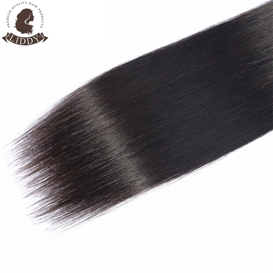 Прямые пучки волос Liddy бразильские для плетения 100% пряди человеческих