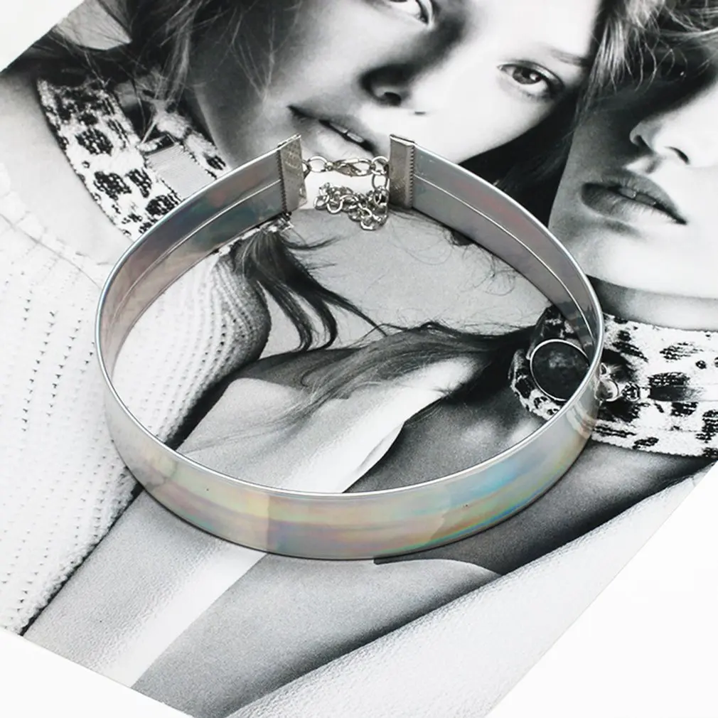 1 шт. модное голографическое колье-чокер для женщин новинка 2018 чокер из