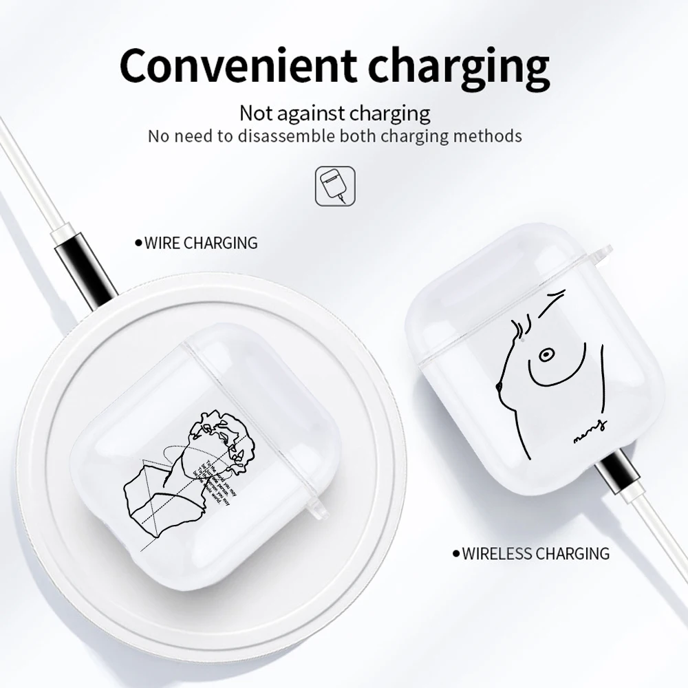 Силиконовый Bluetooth беспроводной чехол для наушников Защитный Аксессуары Apple Airpods