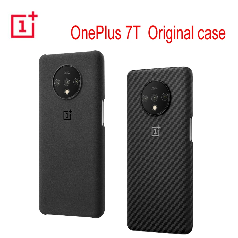 Оригинальный официальный защитный чехол для OnePlus 7T карбон песчаник нейлоновый