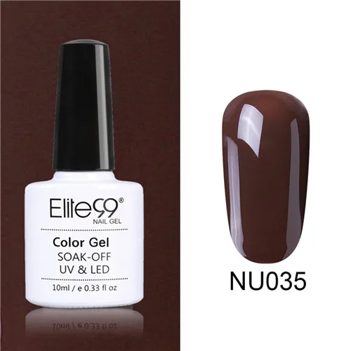 035 Elite99 Гель-лак Набор UV Vernis Полупостоянный праймер верхнее покрытие 10 мл телесный гель лак для ногтей, маникюр гель лак PolishesNails - Цвет: 035