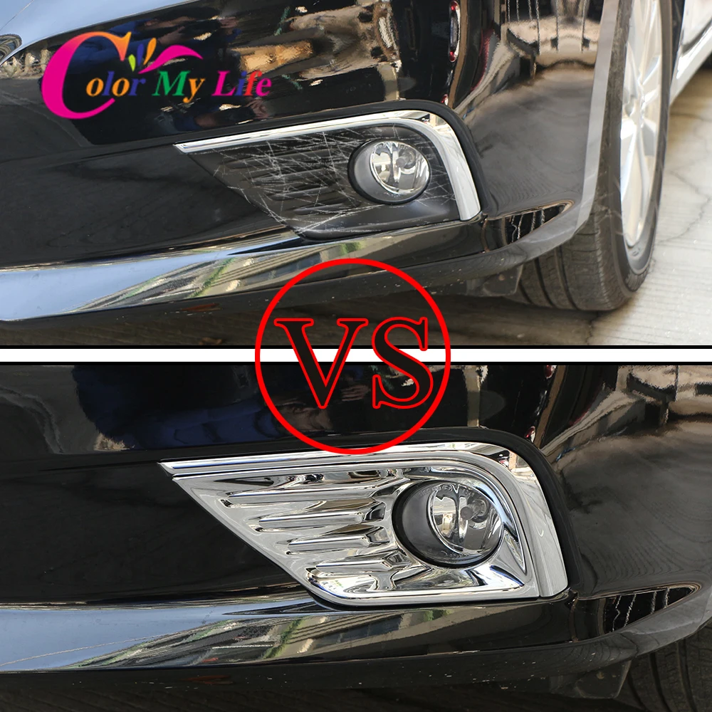 ABS хромированный автомобильный передний противотуманный светильник чехлы для