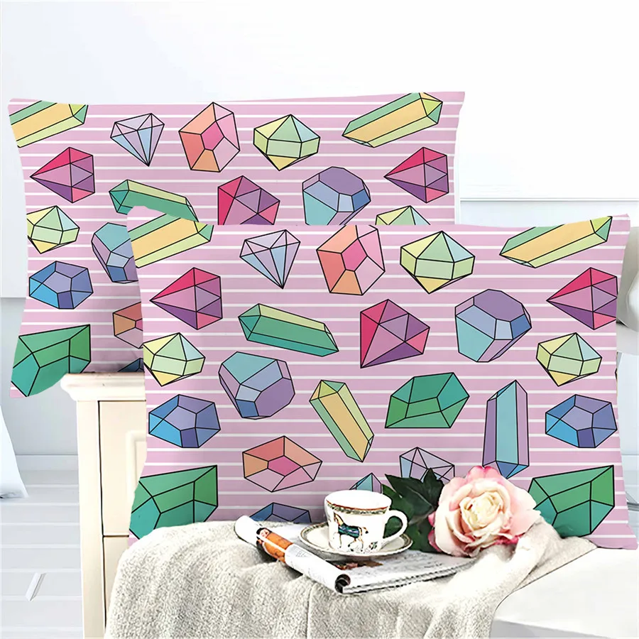 UPWANG 3D комплект постельного белья с бриллиантовым драгоценным камнем