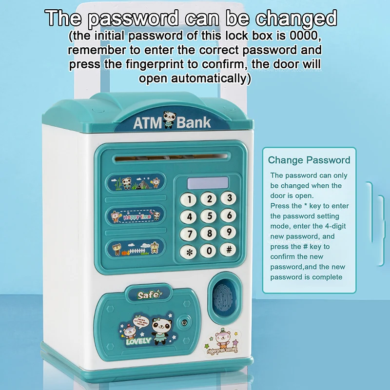 

Electronic Money Box Fingerprint Piggy Bank Money Safe Large Savings Box For Coins Cash Piggybanks Orginal For Kids Piggy Bank