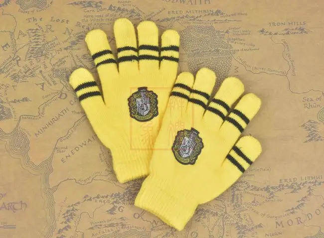 4 Утепленные домашние перчатки Gryffindor Harri POTER Аниме Косплей зимние теплые тянущиеся вязаные перчатки игрушки для детей-поклонников Рождественский подарок - Цвет: 4