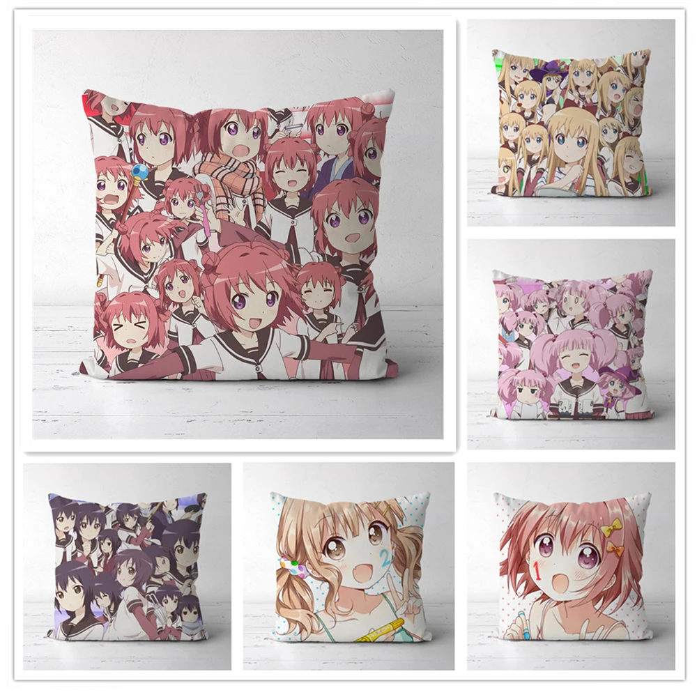 

Двусторонняя аниме Подушка yulu Yuri, модель 16x16 дюймов, размер 40x40 см