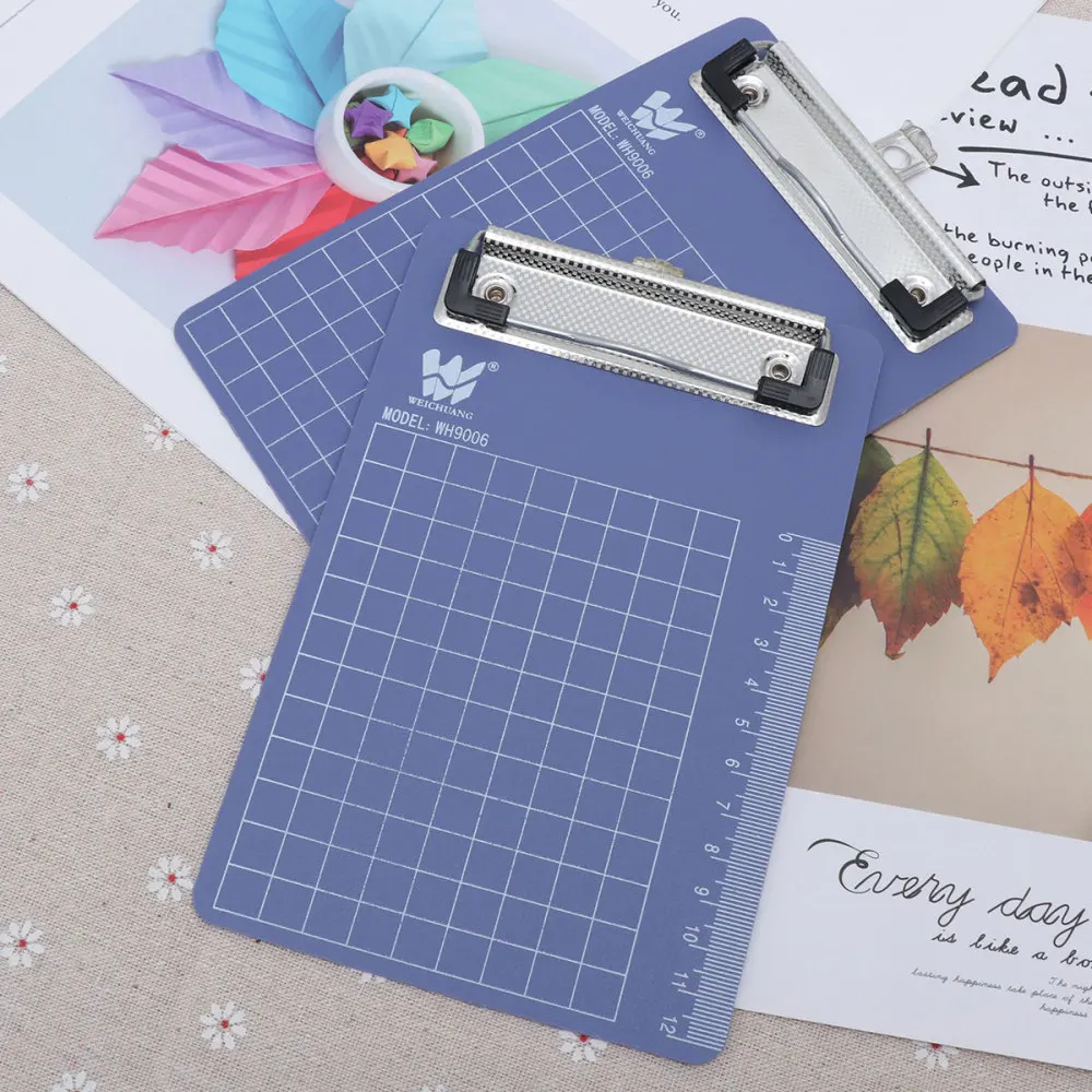 

3pcs Writing Clip Board Hanging Menu Order Writing Board Holder for Writing Use A4 (Blue)