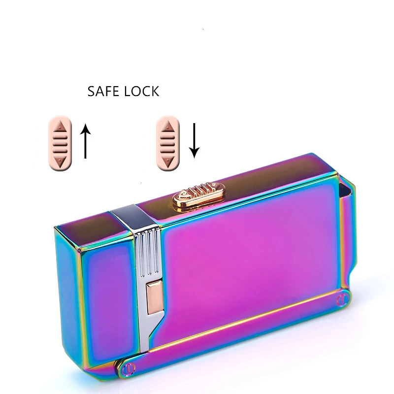 Gas lighter open fire and windproof double arc two in one Inflatable Cigarette Lighters for smoking men gift CL022 | Дом и сад