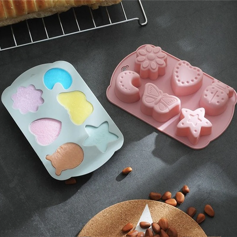 Силиконовая форма для торта с Луной и луной 6 шт. выпечки поднос еды сделай сам