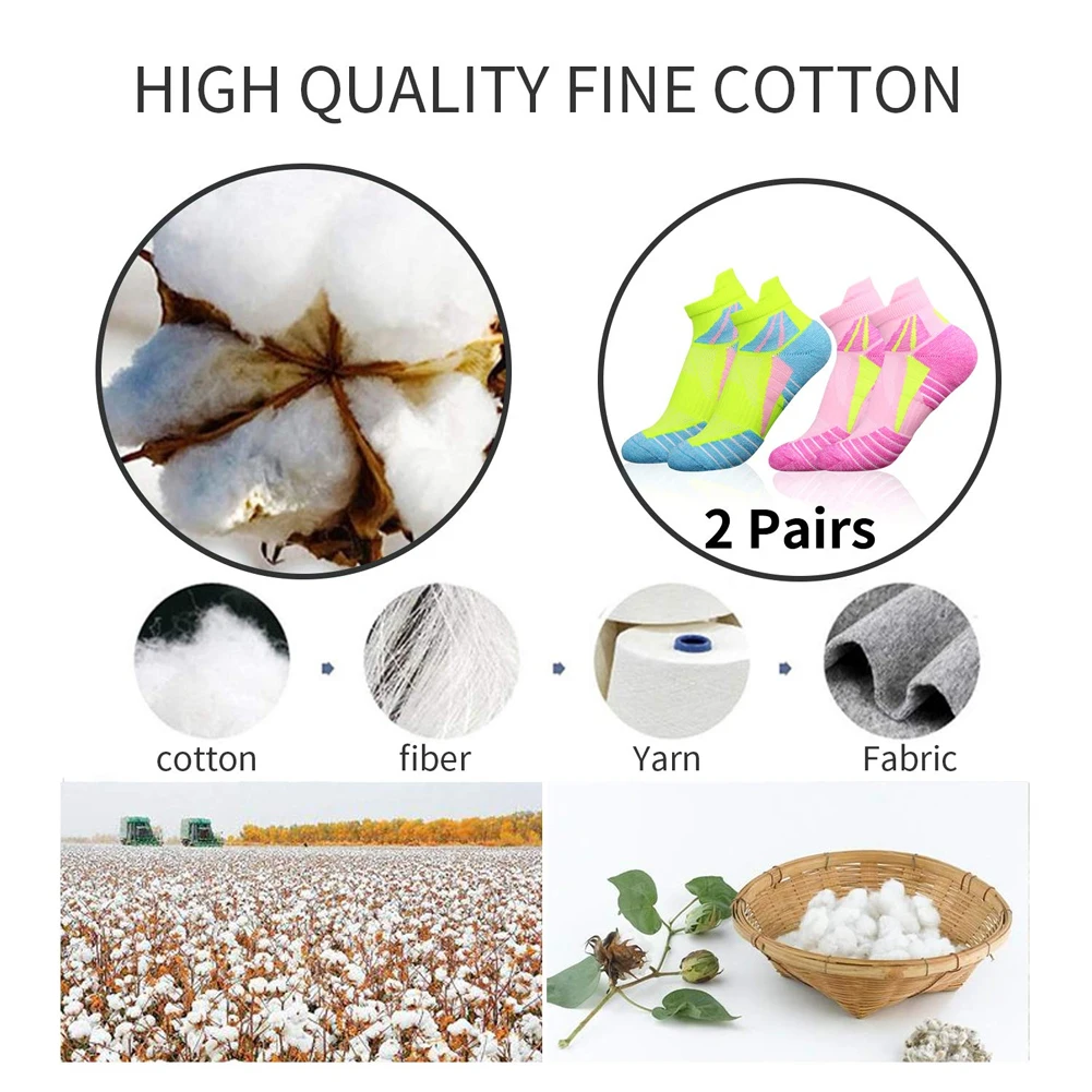 

2 Pairs/set Outdoor Sports Socks Mens And Womens Fitness Running Color Socks Autumn Summer Thin Boat Quick Dry Socks Short Cut