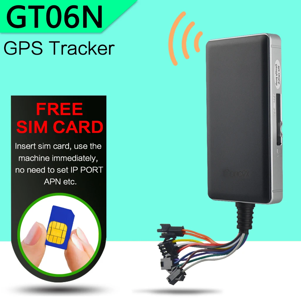 Автомобильный GPS трекер GT06N устройство для отслеживания автомобиля с бесплатной