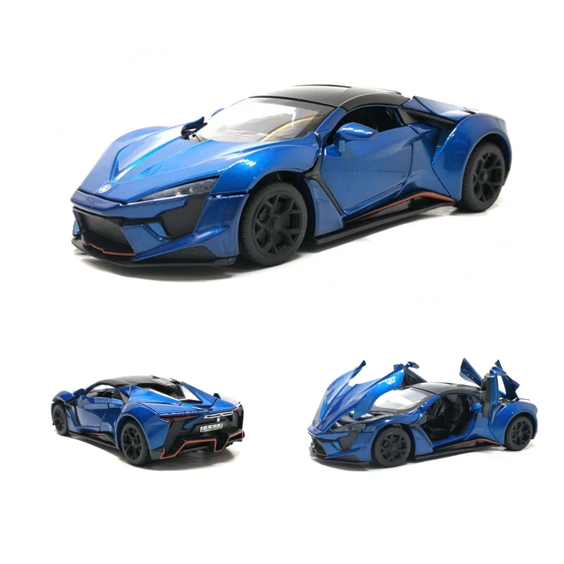 1:32 Lykan Hypersport модель автомобиля из сплава литой игрушечный автомобиль коллекция