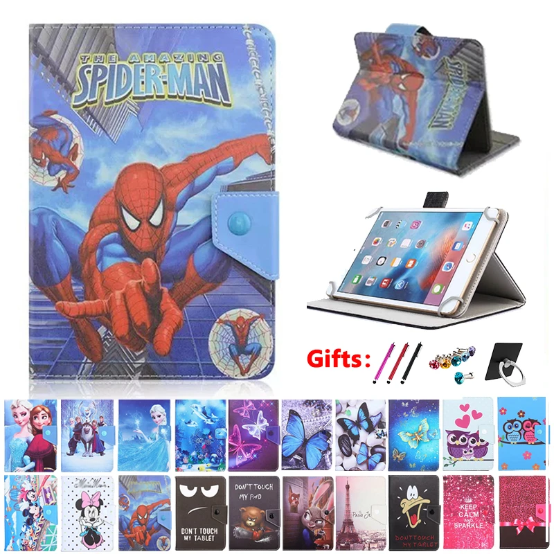 Универсальная крышка чехол для acer Iconia Tab A1-830 A1-840 W3-810 W4-820 " планшет с мультипликационным принтом из искусственной кожи чехол+ 3 подарок