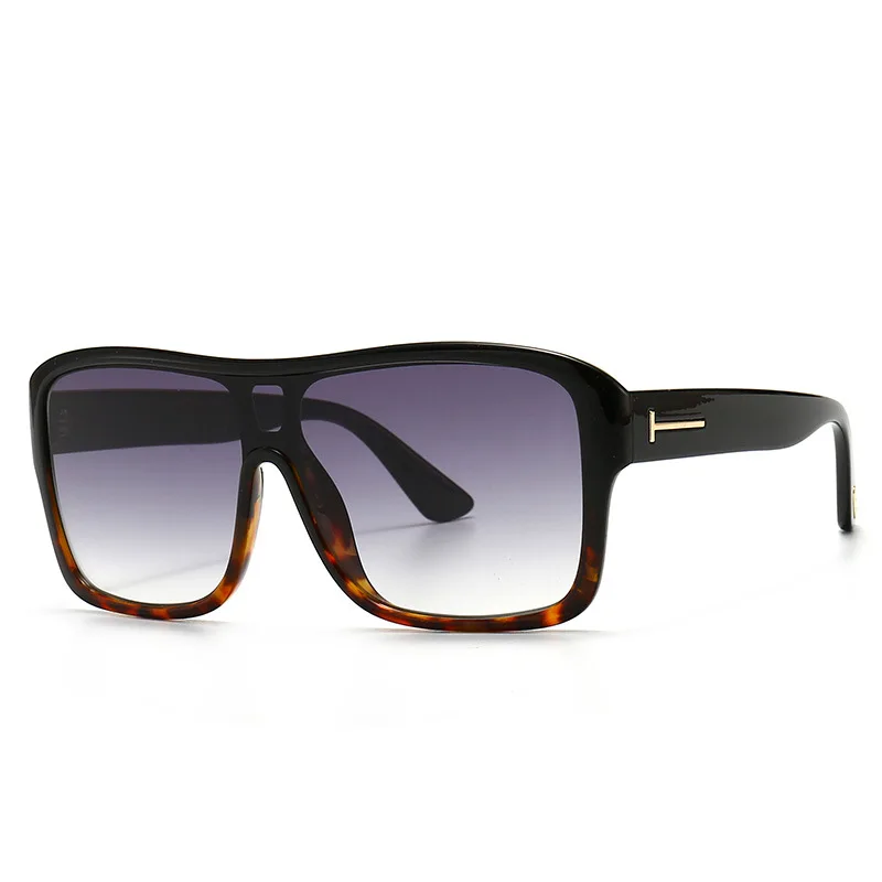 

Солнцезащитные очки в стиле ретро для мужчин и женщин, Классические крутые градиентные очки в большой металлической оправе