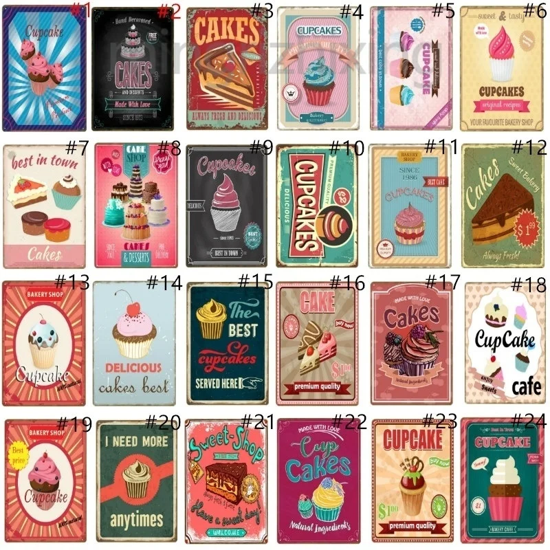 Винтажные металлические знаки восхитительная фотография сладкий торт домашний