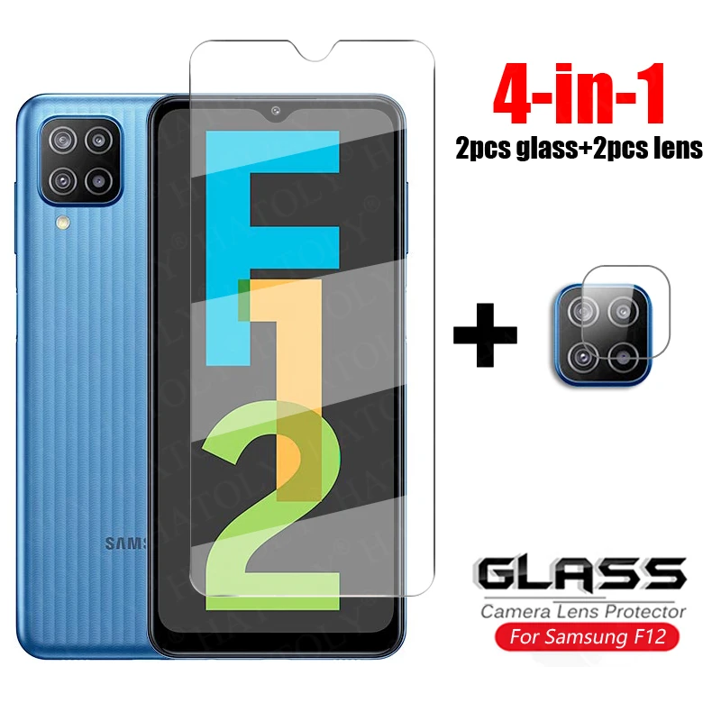 For Glass Samsung Galaxy F12 Tempered Glass For Samsung F 12 Phone Screen Protectors Camera Glass For Samsung Galaxy F12 6.5