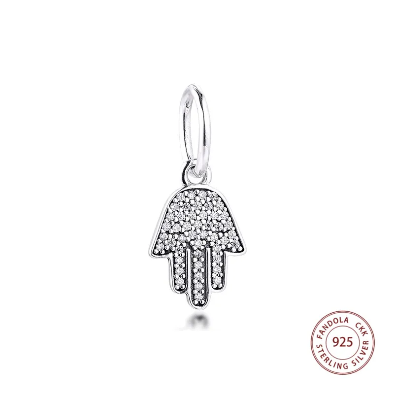 

Подходят для браслетов Pandora Браслет Подвески 925 серебро символ средства защиты ручной бусины с подвеской для женщин, сделай сам, ювелирное и...