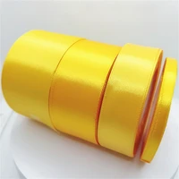 25yards 6mm 10mm 15mm 20mm 25mm 40mm 50mm yellow silk satin ribbons christmas wedding party decoration gift wrapping diy ribbons