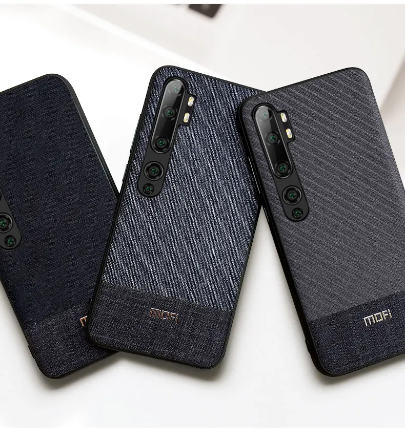 Для Xiaomi CC9 Pro Чехол Mofi для Xiaomi CC9Pro чехол для костюма тканевый мужской темный бизнес CC9Pro защита для перчаток синий