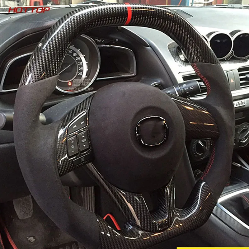 Автомобильное рулевое колесо из углеродного волокна для MAZDA3 Axela CX 5|Рулевые