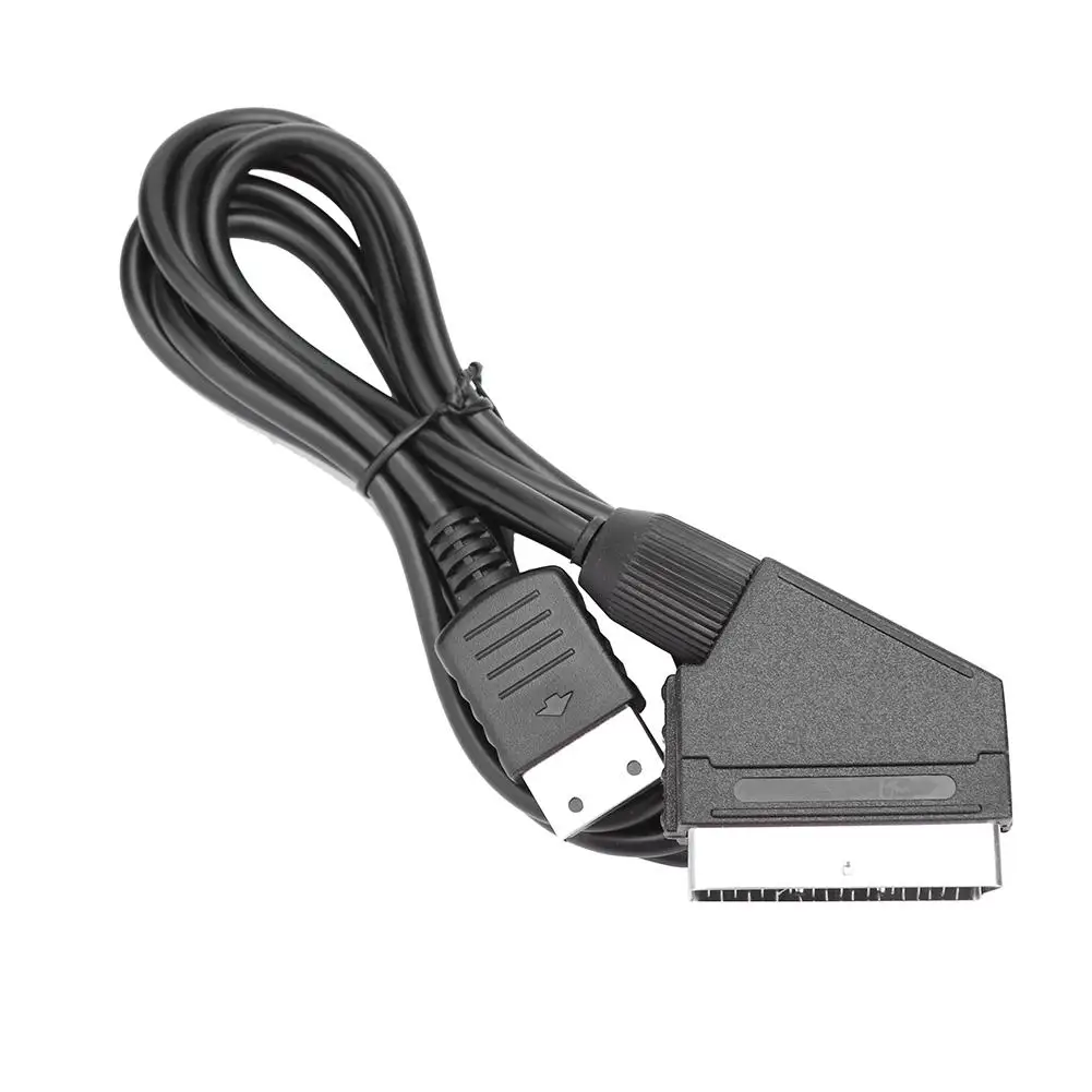 Кабель Scart RGB 1 8 м кабель SCART TV AV Lead Real Cable игровой сменный соединительный 6 футов для