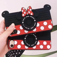 3d cartoon cute camera bow knot silicone back cover for iphone 6 6s x xr xs 11 pro max 7 8 plus phone cases fundas coque capa