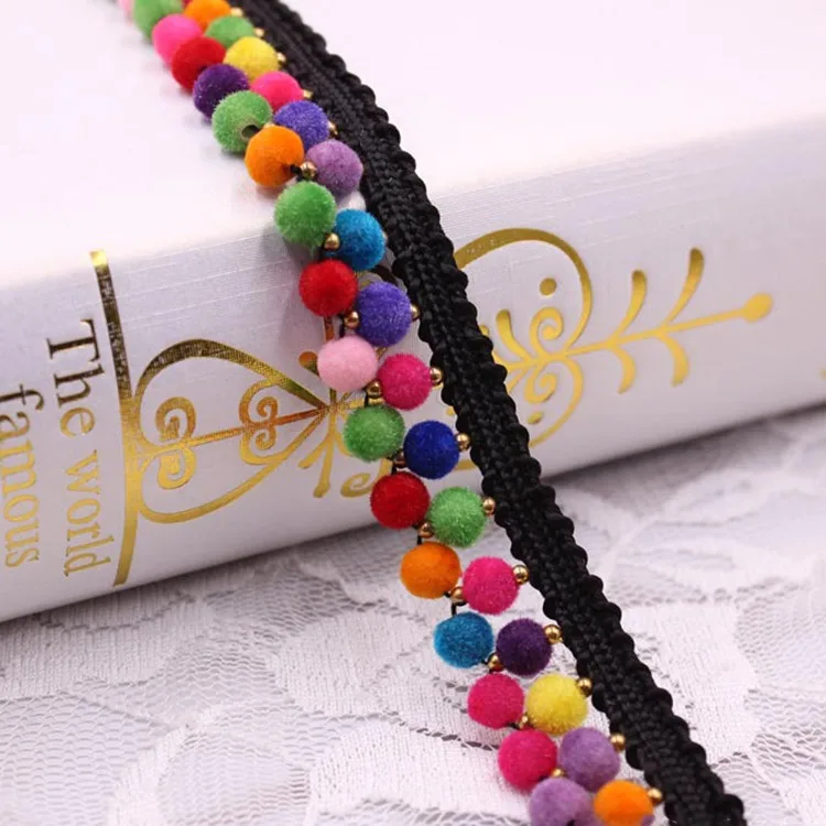 Этническая вышивка кружевная лента аксессуары сделай сам красочный круглый шар