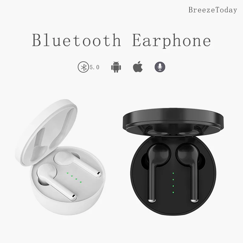 TWS Bluetooth наушники Беспроводные Наушники вкладыши с микрофоном Гарнитура для iPhone 11