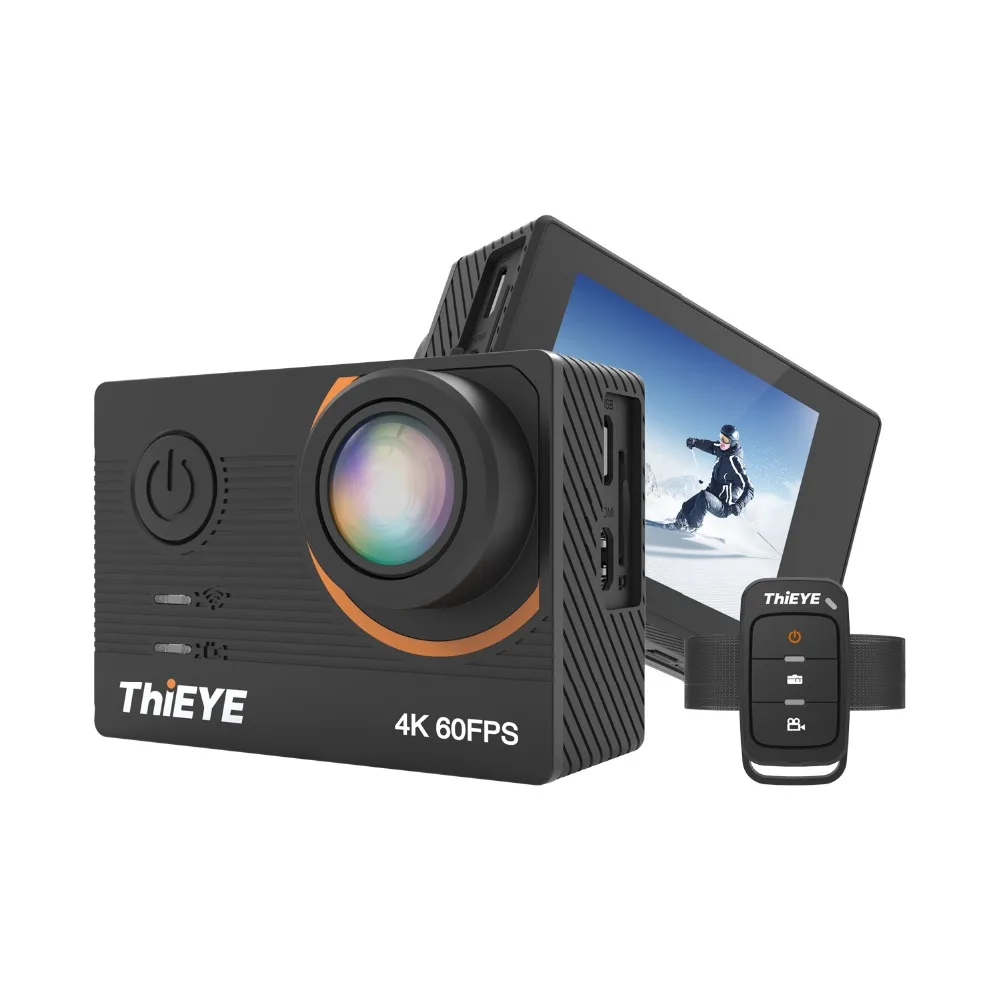 Экшн камера ThiEYE T5 Pro Real Ultra HD 4K 60fps сенсорный экран Wi Fi с пультом дистанционного