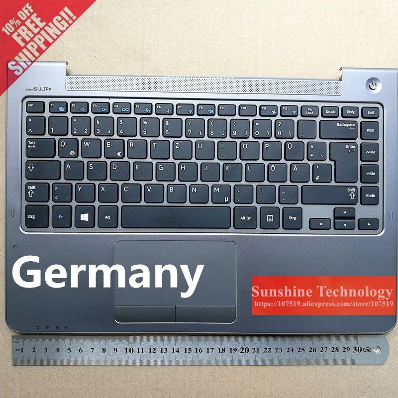 Новая клавиатура для ноутбука США/Ca/Kor/Ger с сенсорной панелью samsung NP530U4B 530U4C NP535U4B