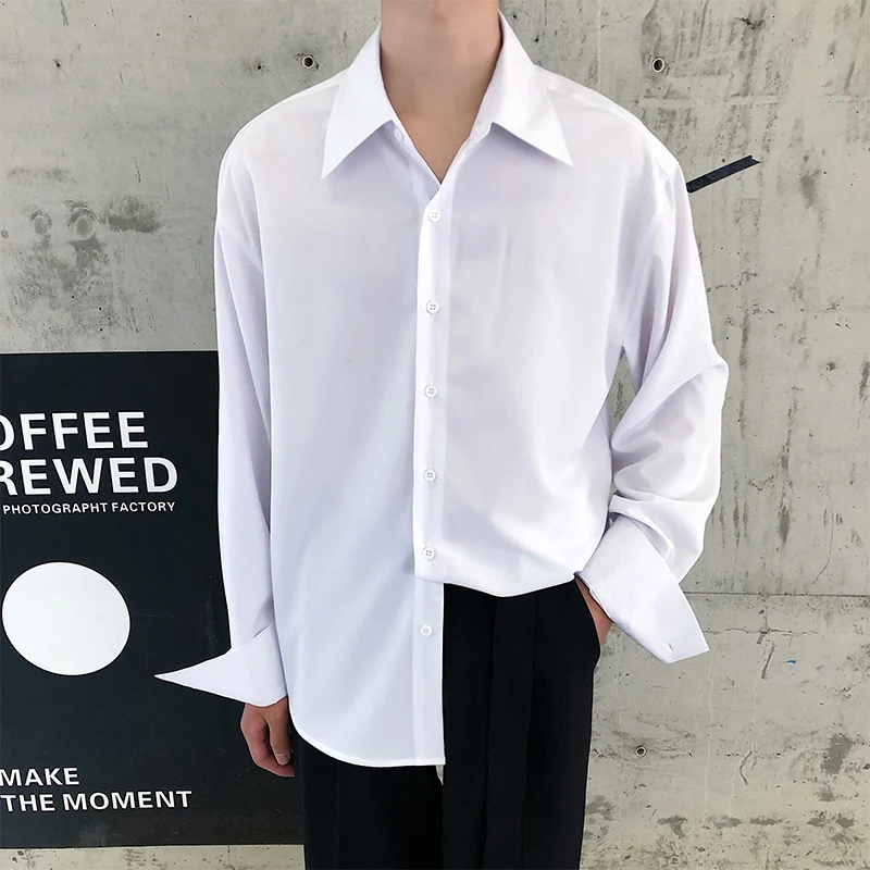 Новинка 2019 Ранняя осень Корейская версия пары свободная Мужская однотонная