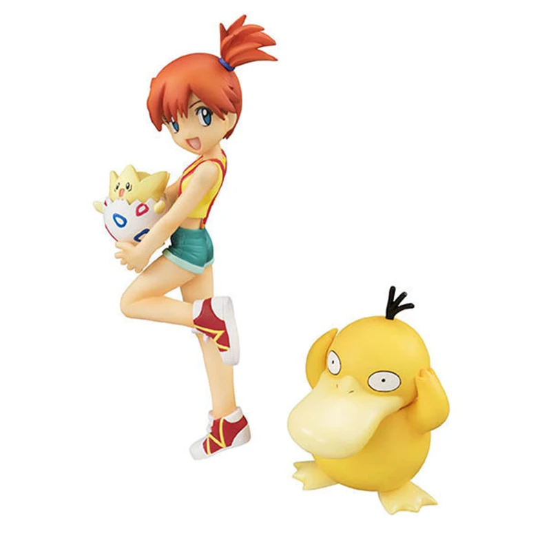 Экшн-фигурки персонажей аниме takara tomy Misty Psyduck together Pi pikakchu pokemon игрушки для детей 10