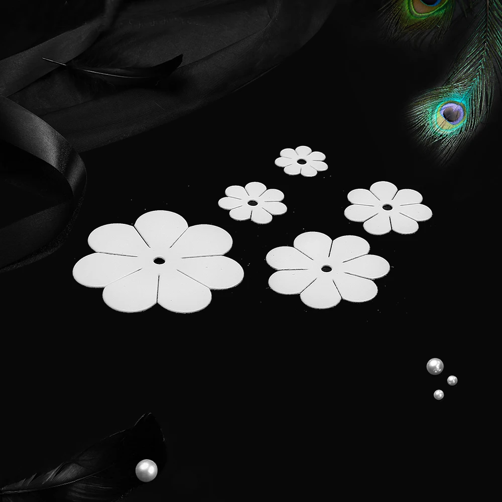 Металлические Вырубные штампы вырезанные формы цветы 4 Скрапбукинг Бумага