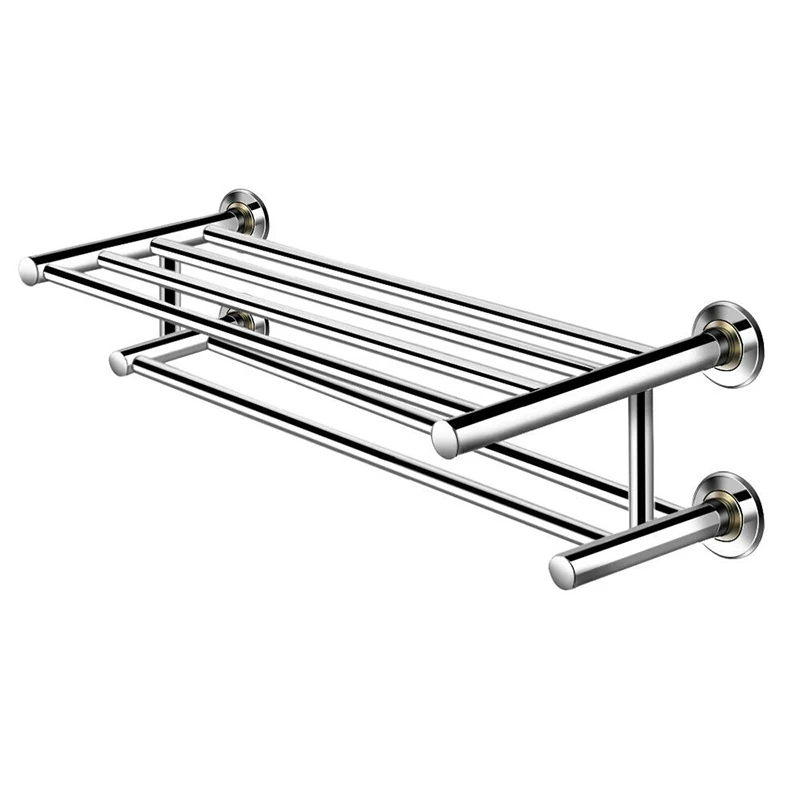 

Wall Mounted Stainless Steel Towel Storage Rack Durable Rustproof Solid Stainless Steel Commercial Home Hotel Towel Rack