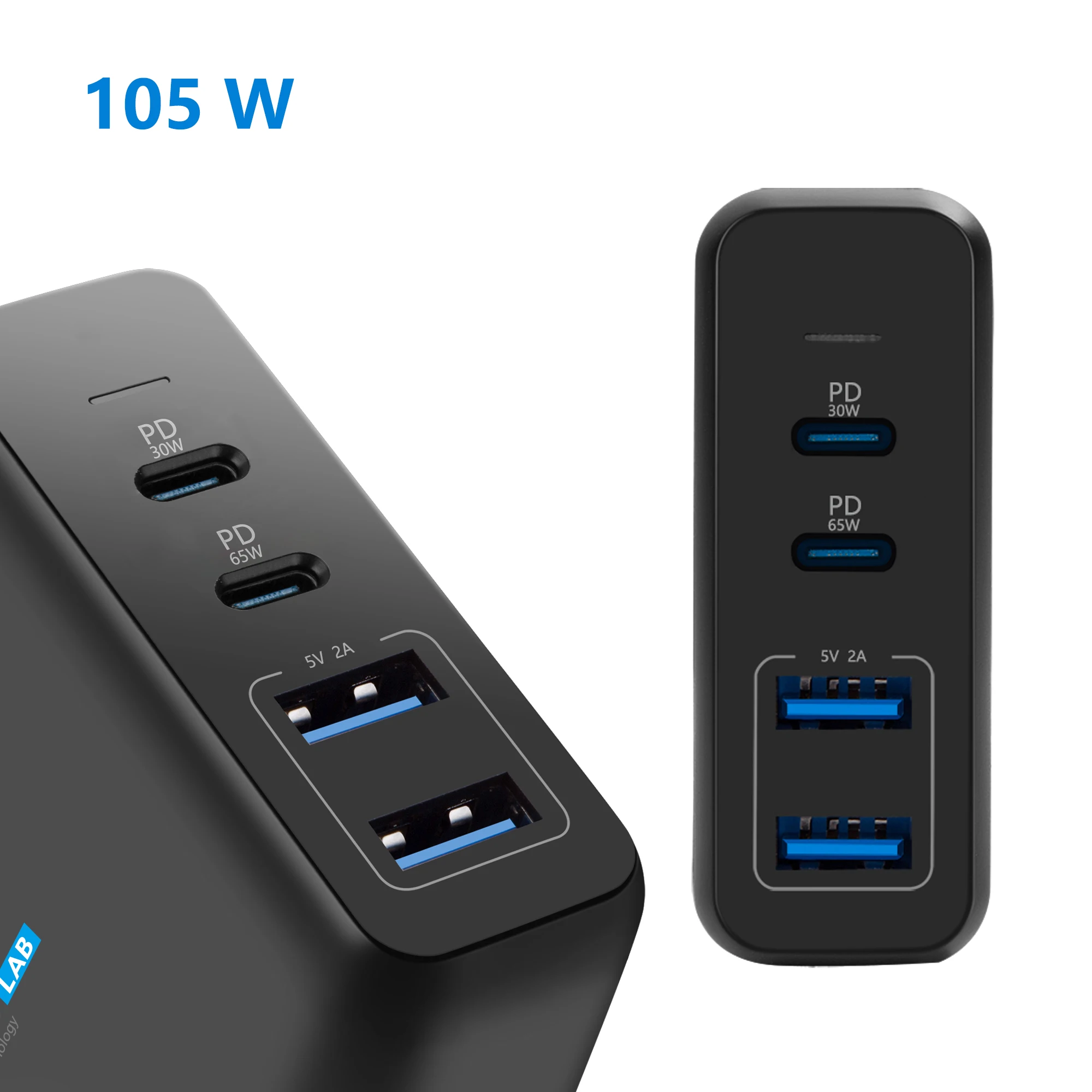 Тип usb-C PD Зарядное устройство 75 Вт 4-Порты USB-C PD Quick Charge 3,0 Smart Desktop Зарядное устройство с Мощность доставки для XiaoMi Air DELL XPS
