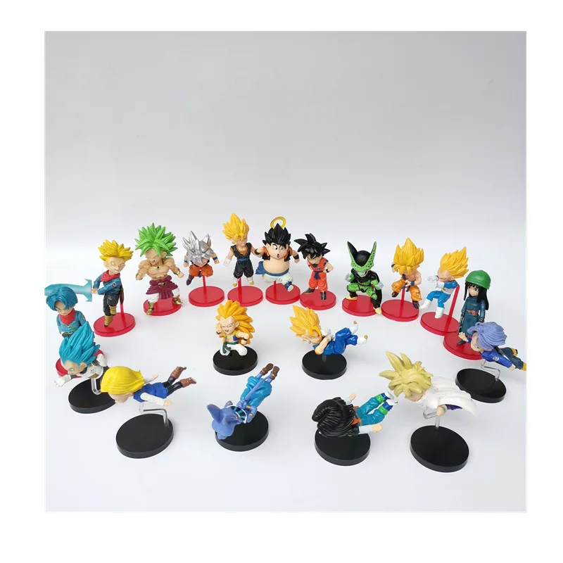 Dragon Ball Super WCF DWC Goku Gohan Bulma Krillin Kaio Pilaf Shu Mai ПВХ Фигурки игрушки 19 шт/случайные поставки