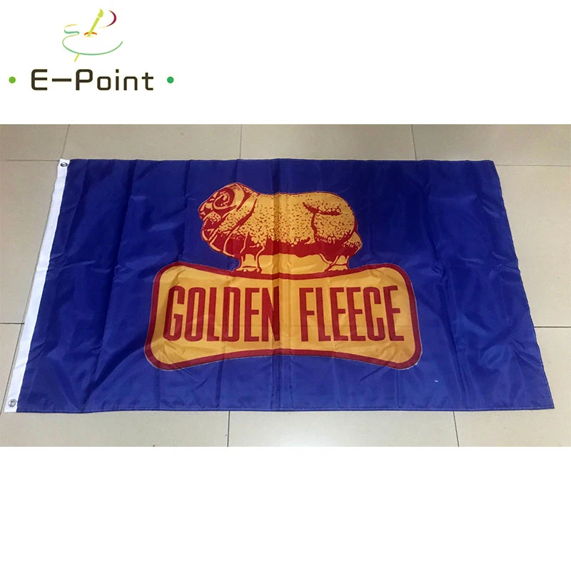 Золотой флисовый флаг 2ft * 3ft (60*90 см) 5ft (90*150 Размеры рождественские украшения для