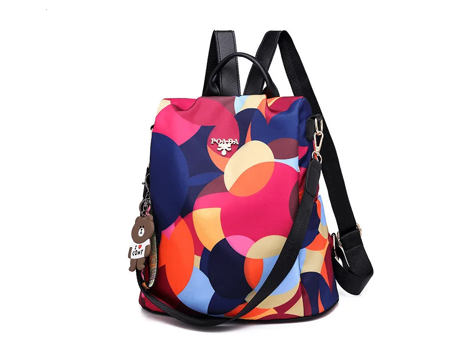 Модные большой цветочный женский рюкзак Оксфорд Bagpack женский Anti Theft Рюкзак Школьная Сумка для подростка обувь девочек plecak рюкзаки
